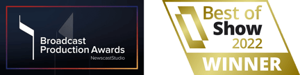 TVTech Best of Show 2022 Award and Broadcast Production Awards 2021