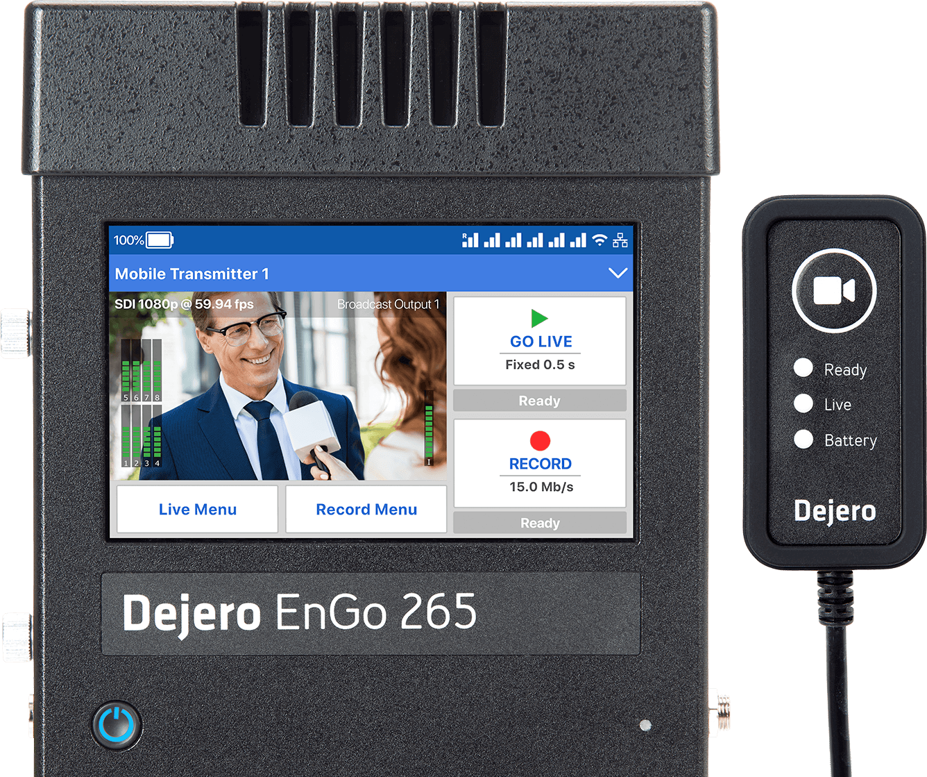 Dejero EnGo 265 Simple and intuitive