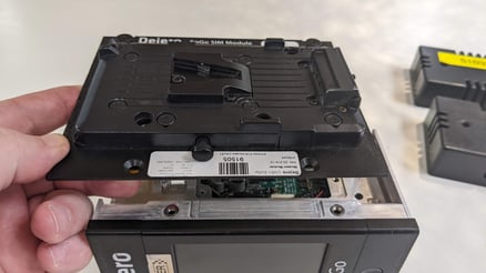 SIM module back lifted