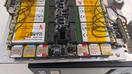 SIM module with SIMs