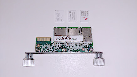 SIM module flipped
