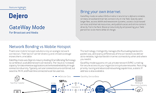 GateWay Mode For Broadcast and Media