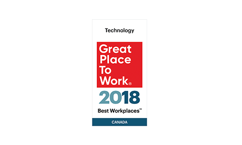 2018-Great Place to Work- Best Workplaces in Technology