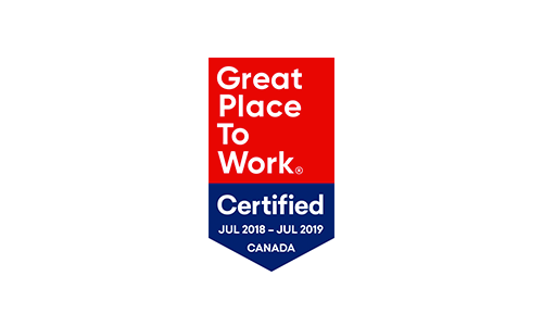 2018-July 2018 - July 2019 - Great Place to Work® Certified