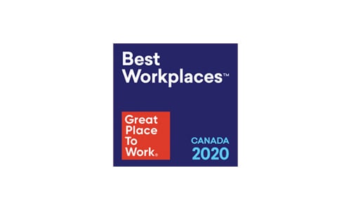 2020 Best Workplaces in Canada with 100 to 999 employees