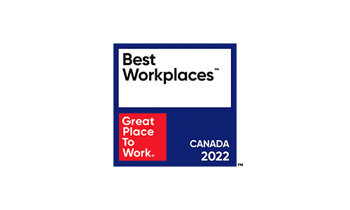 2022 Great Place to Work® - Best Workplaces™ in Canada with 100-999 Employees Image