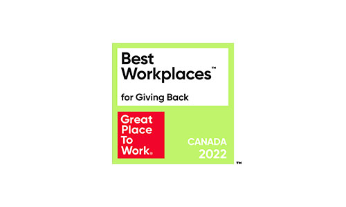 Great Place to Work® - Best Workplaces™ for Giving Back 2022 Image