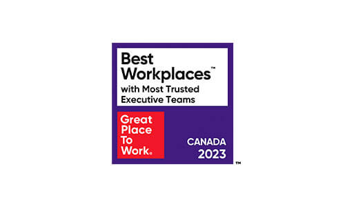 Great Place to Work® - Best Workplaces™ with Most Trusted Executive Team 2023