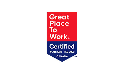 Great Place to Work  Certified 2022