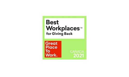 Great Place to Work® - Best Workplaces for Giving Back 2021