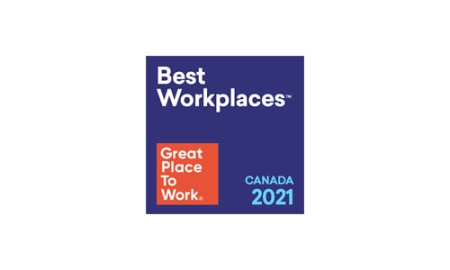 2021 Great Place to Work® - Best Workplaces™ in Canada with 100-999 Employees