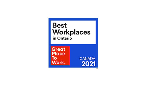 Great Place to Work® - Best Workplaces™ in Ontario 2021