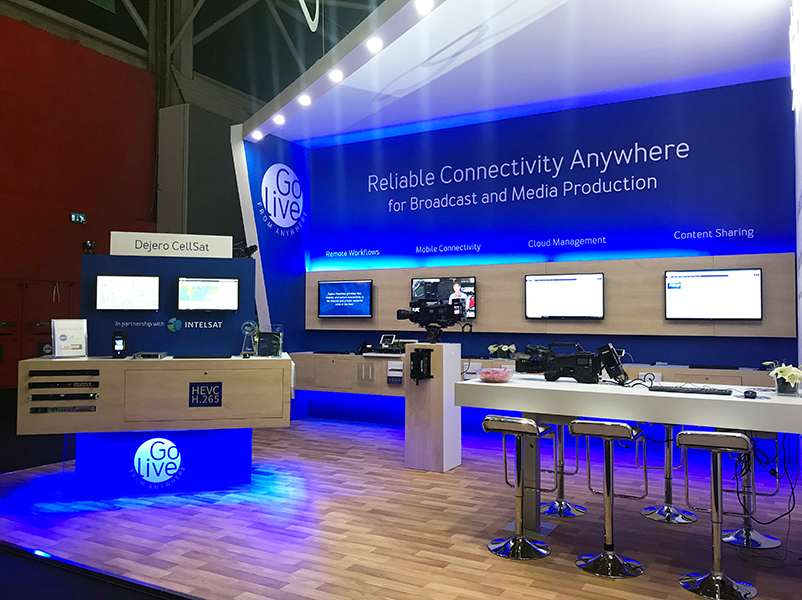 Dejero booth at IBC 2019