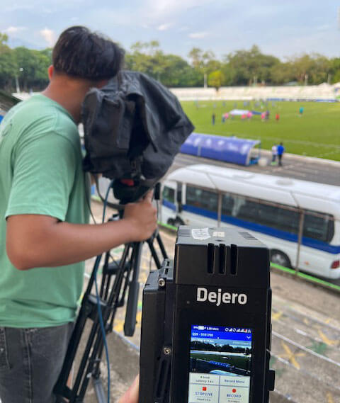 Quality using Dejero’s solutions at a soccer stadium