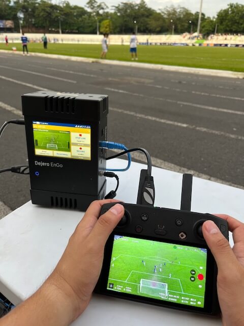 EnGo with a drone controller