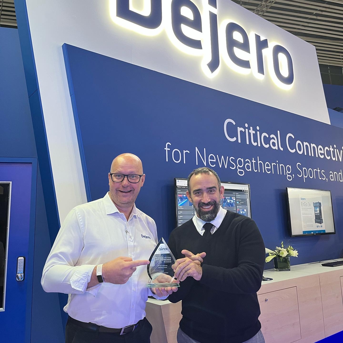 Dejero booth at IBC