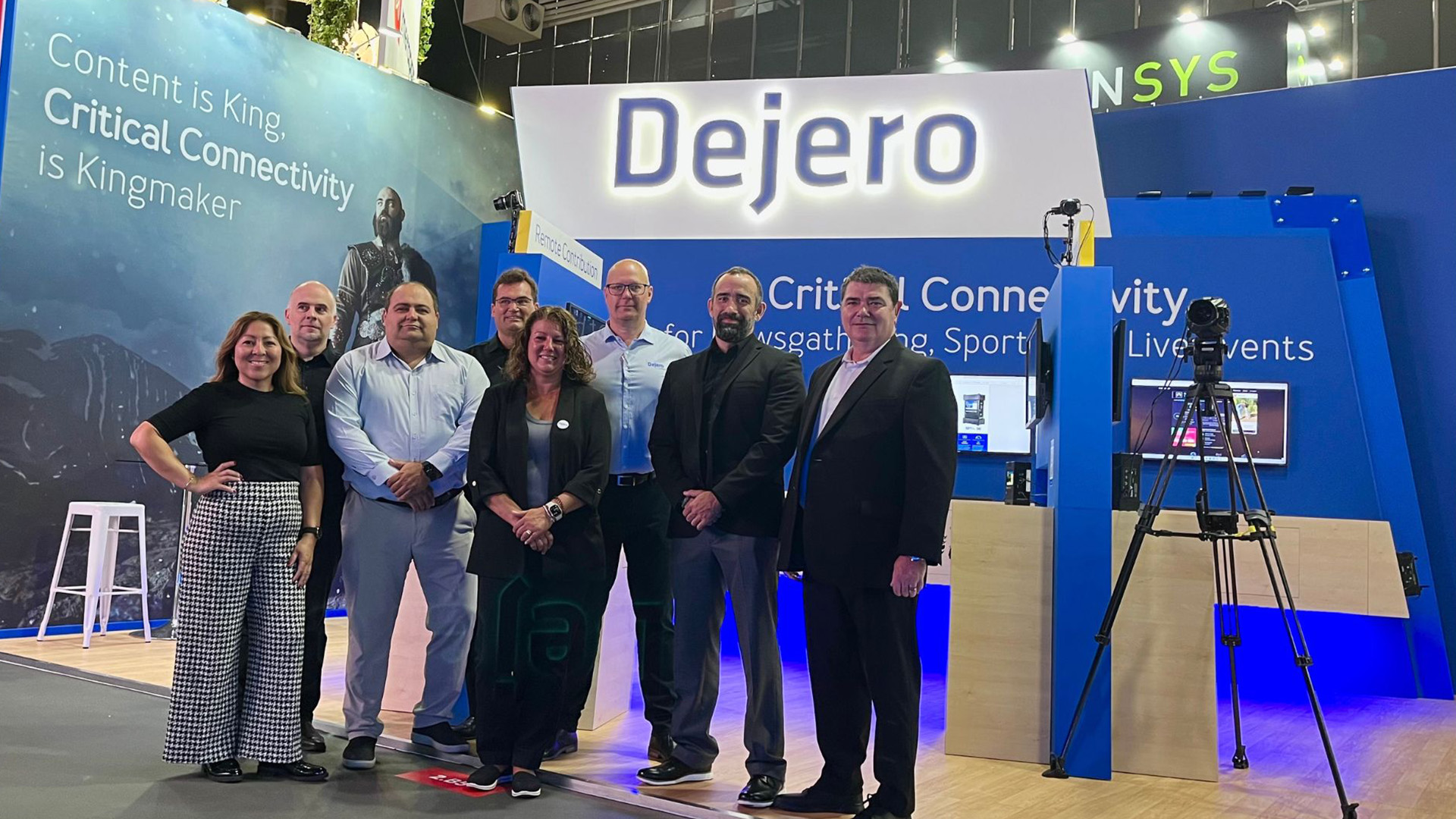 Dejero team at IBC 2022