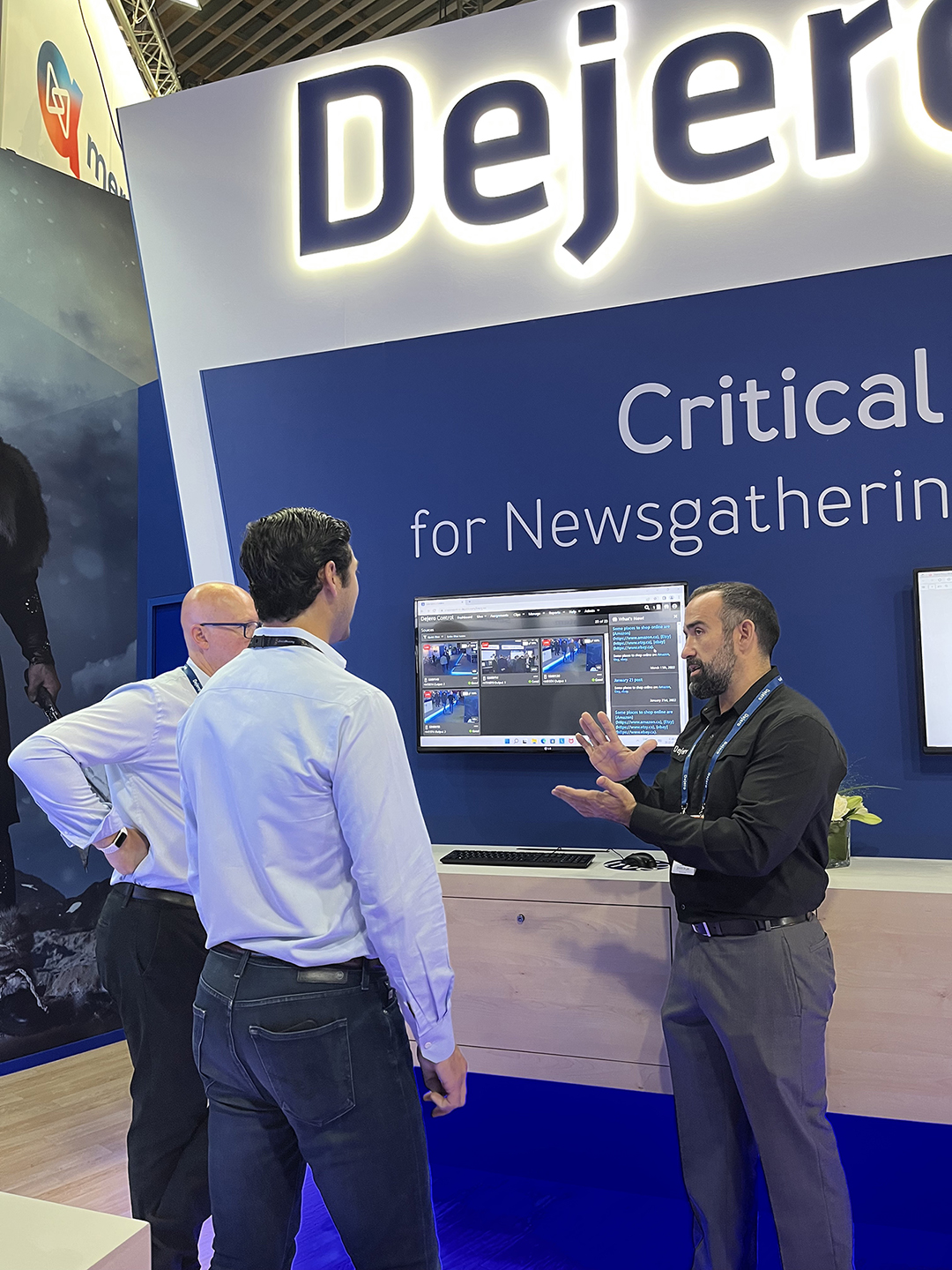 Dejero booth at IBC
