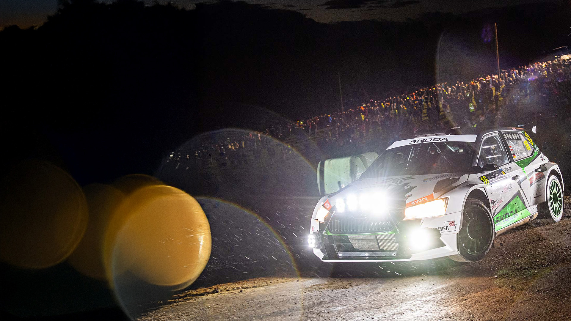 Rally car racing