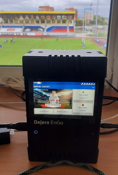 Dejero EnGo mobile transmitters transmitting
