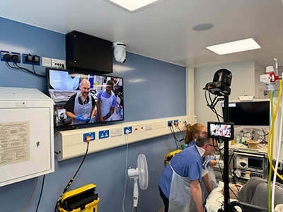 Procedure room and lecture theater