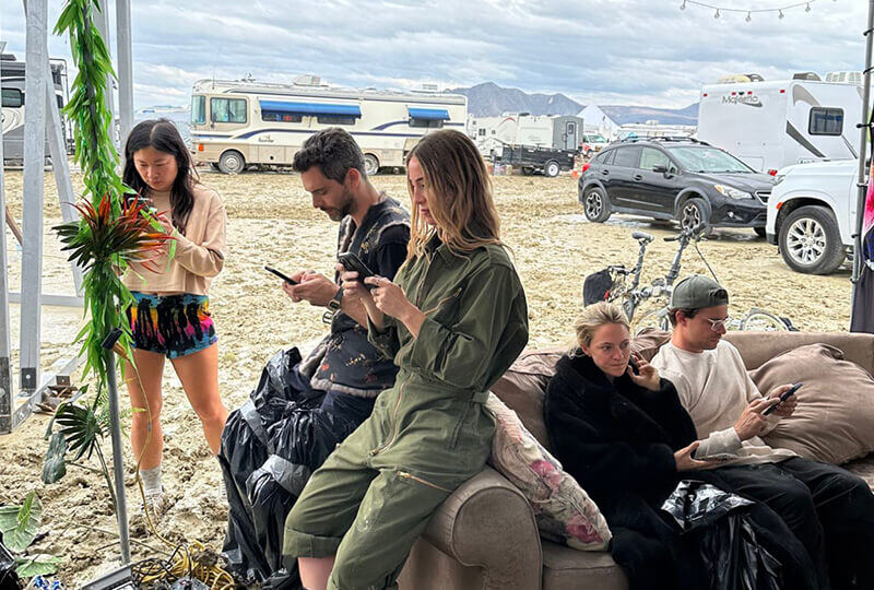 Connectivity provided at Burning Man