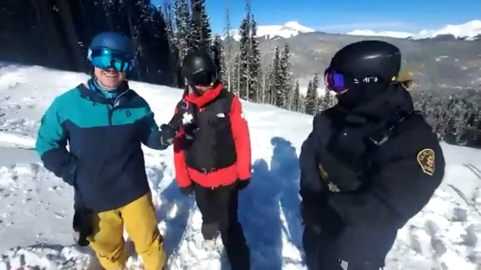 Rory on the remote mountains interviewing