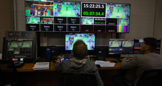 Broadcast control room using Dejero EnGo
