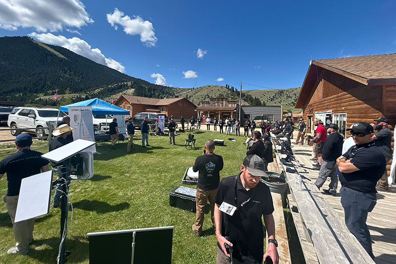 Busy day at Tough Stump Rodeo 2025 testing mission-critical technology.