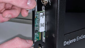SIM module being inserted