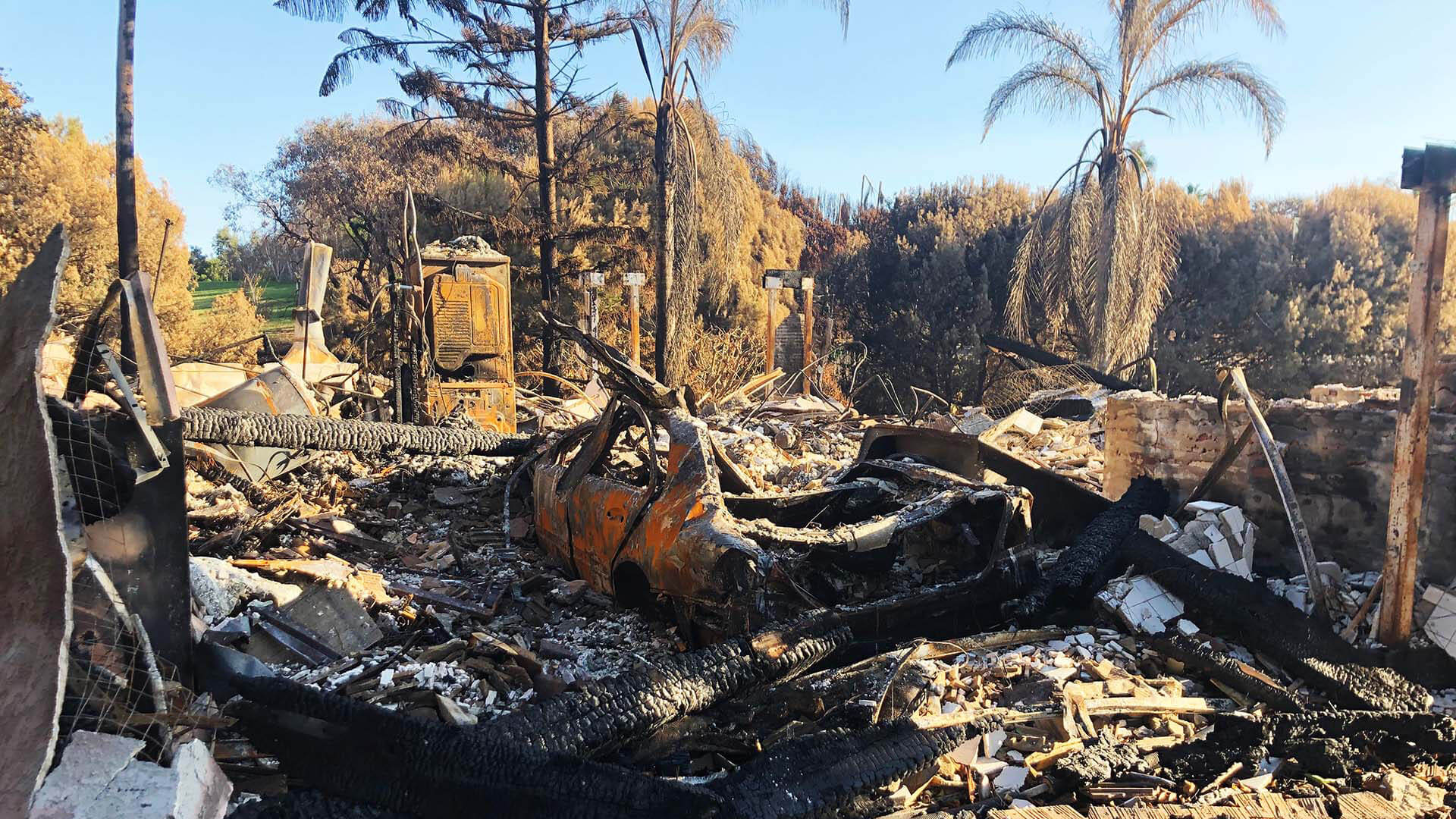 Hawaii Wildfire destruction
