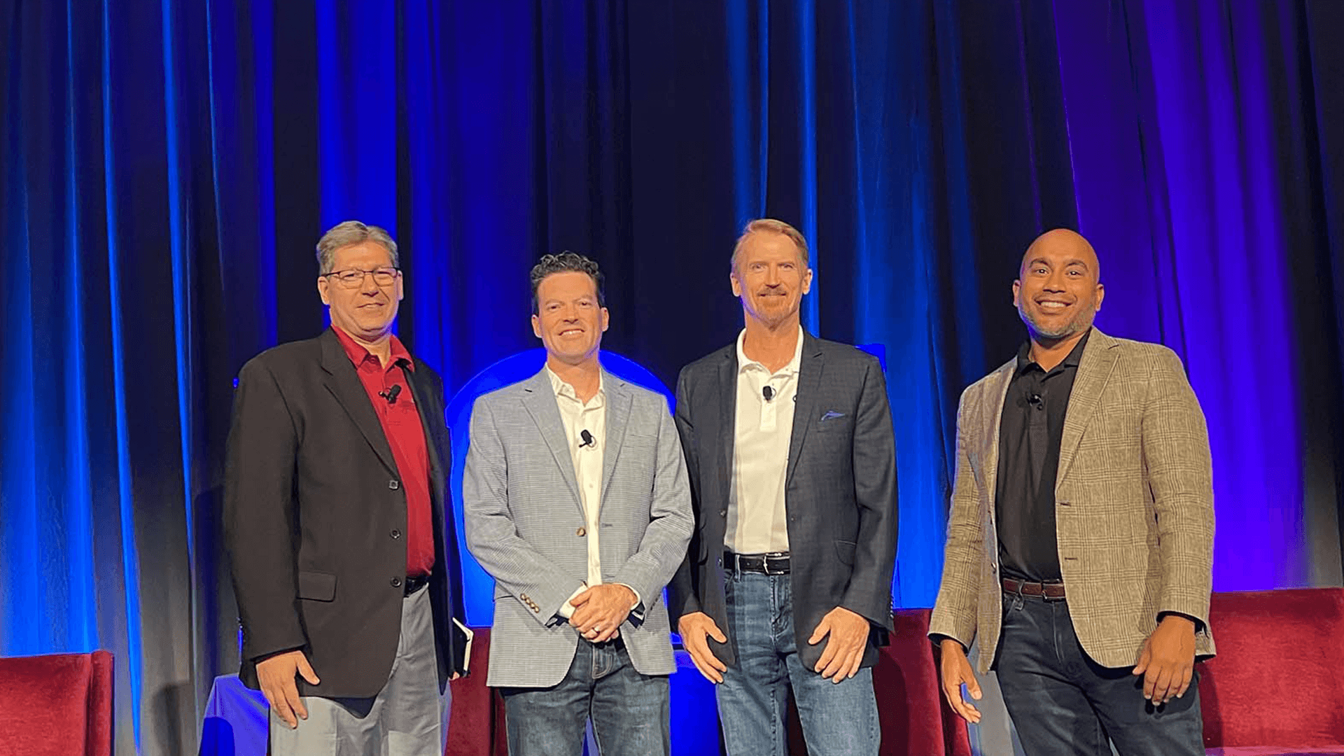 From left to right: Eric Toenjes, National Market Manager, Graybar, Aaron Geiger, Chief Technology Officer, Alberici, Dean Fresonke, Vice President of Channel Development, CTS and Kevin Fernandes, Chief Revenue Officer, Dejero.