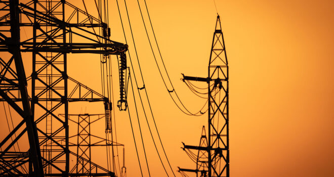 High voltage electric transmission tower