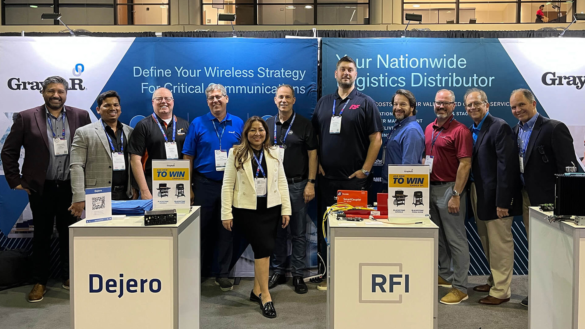 Dejero team at IWCE