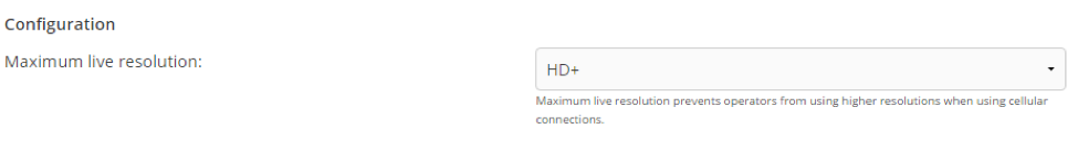 Configuration screenshot from Control