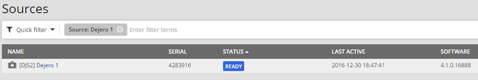 Sources screenshot from Control