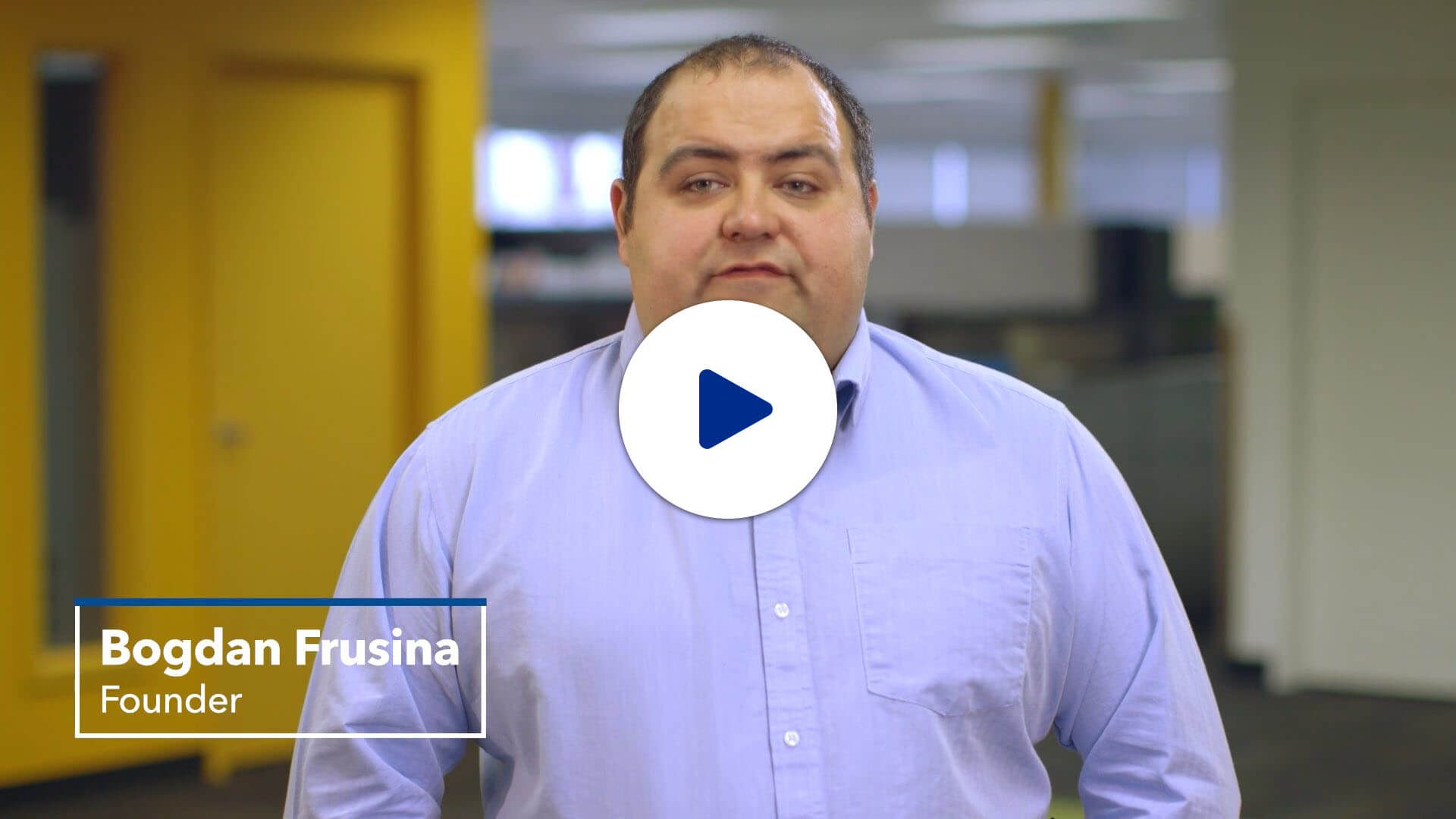 Bogdan Frusina talking towards the camera