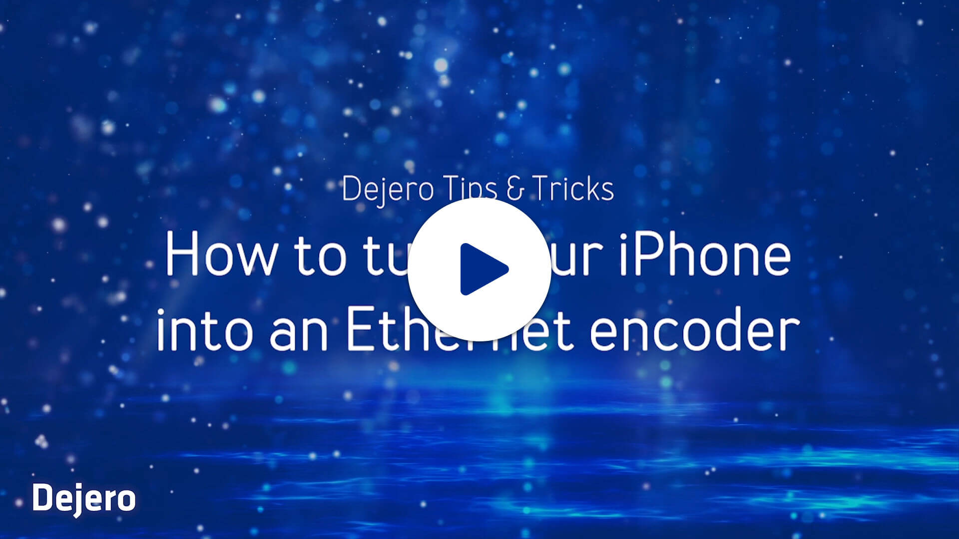 Connectivity graphic with type overlayed displaying the video title