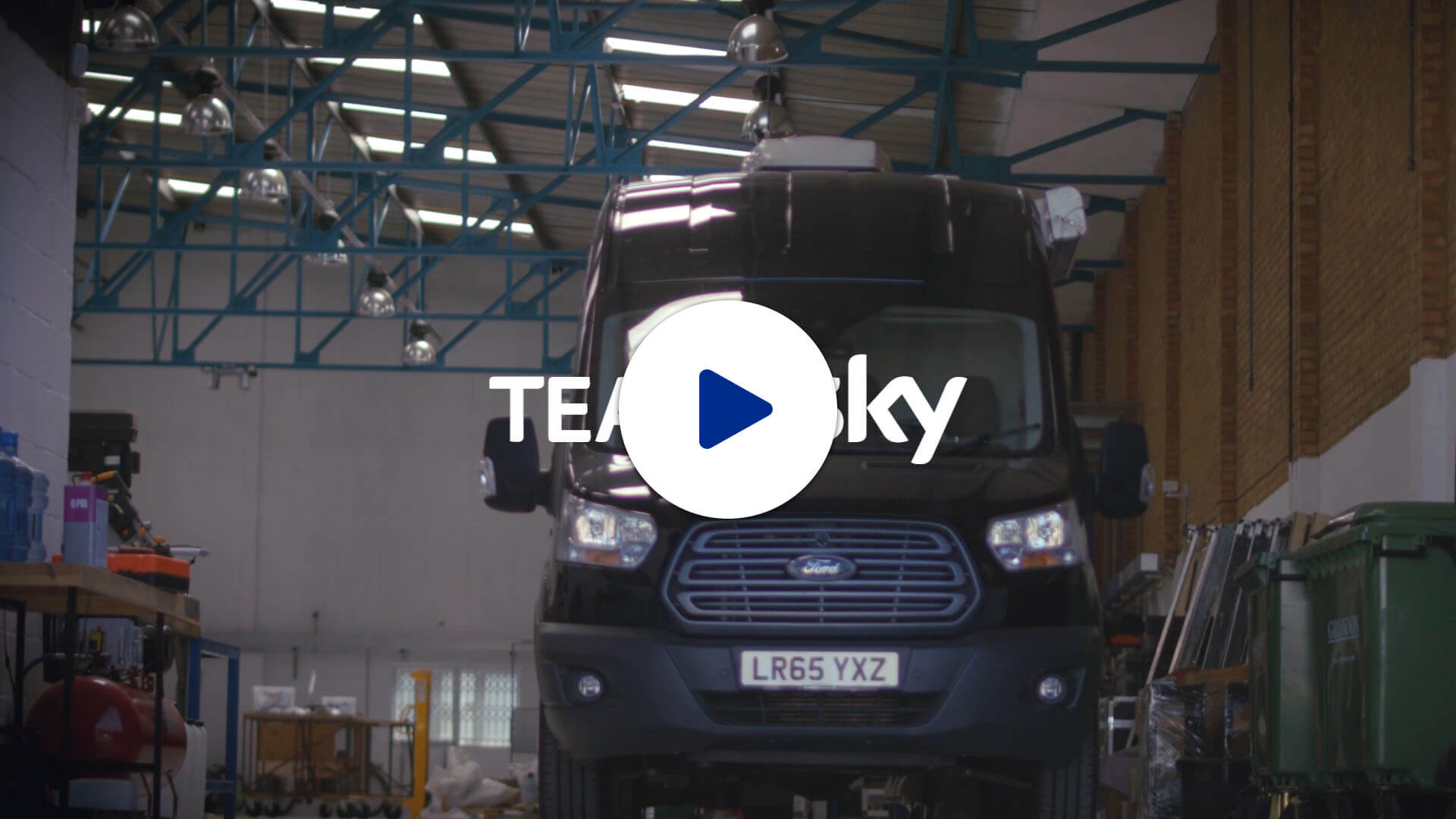Team Sky logo and their vehicle