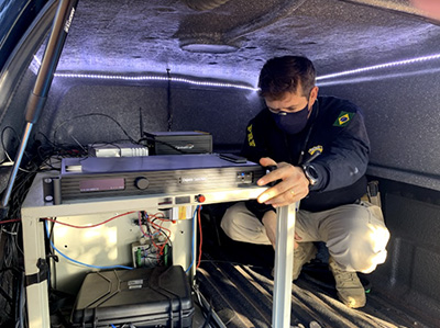 Policia Rodoviária Federal testing Dejero GateWay connectivity