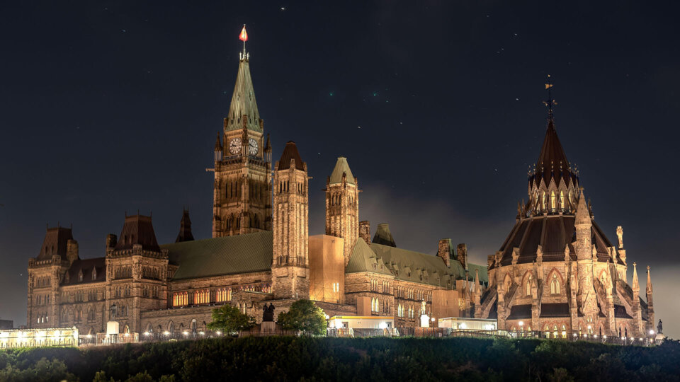 Parliament Hill in Ottawa Ontario Canada