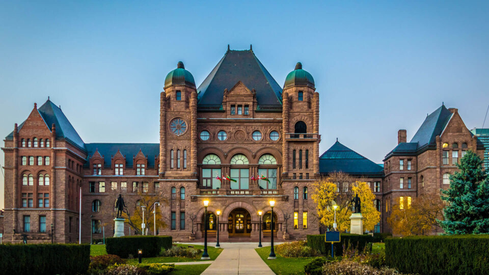 Queen's Park in Toronto Ontario Canada