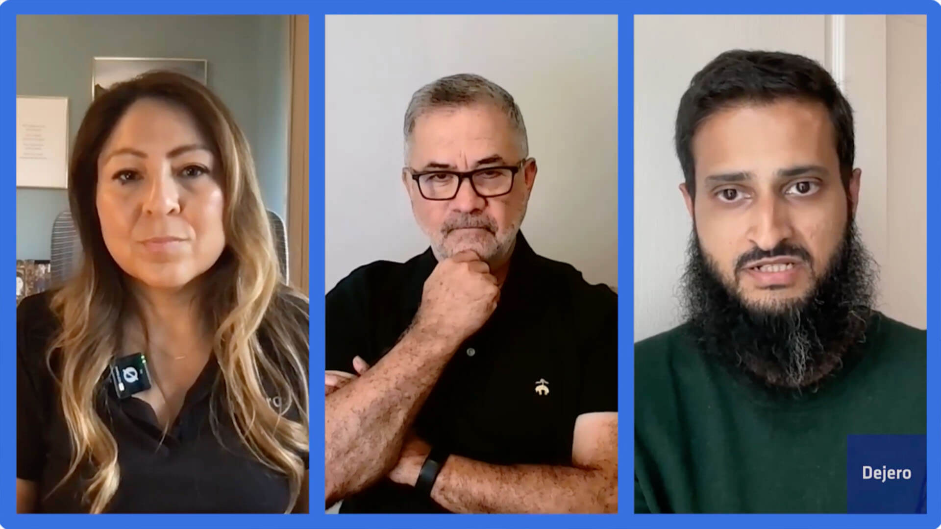 From left to right: Ivy Cuervo, Chief David Aguilar and Jehan Karim.