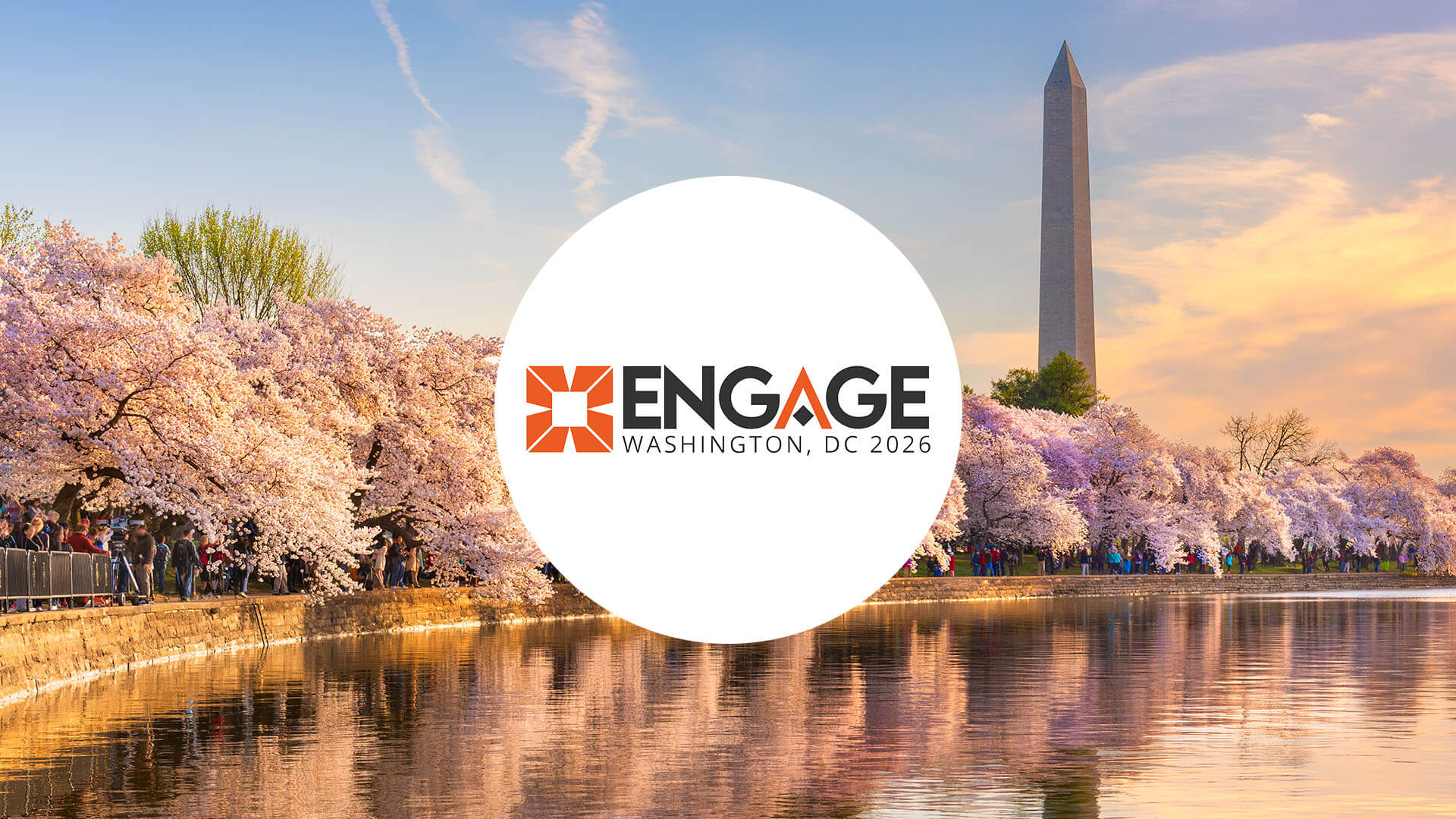 CentralSquare ENGAGE 2026 logo over an image of the Washington Monument