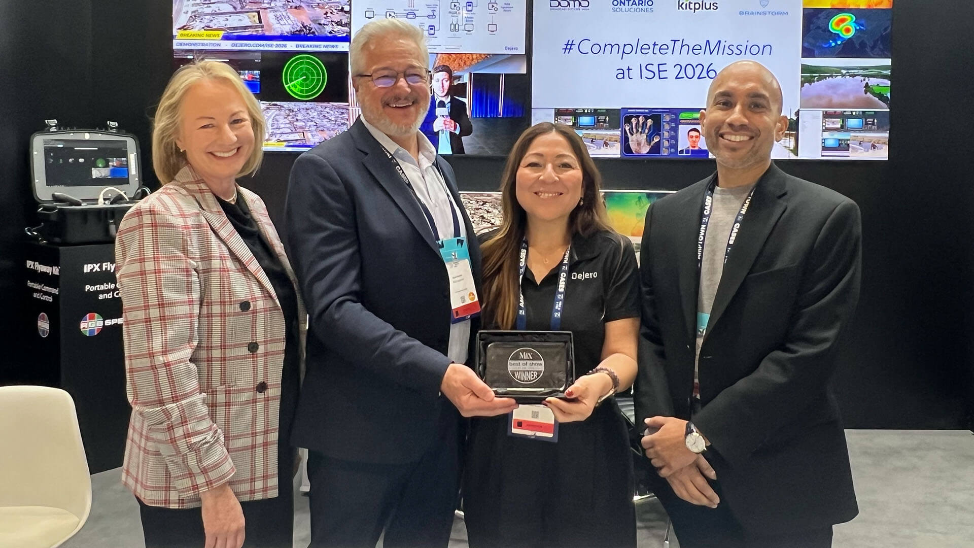 Storm ISE partners holding the Mix Best of Show Award