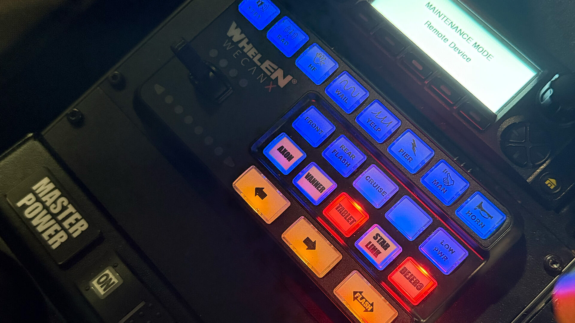 Darley-Microsoft integrated public safety vehicle and the the Whelen WECAN X controller