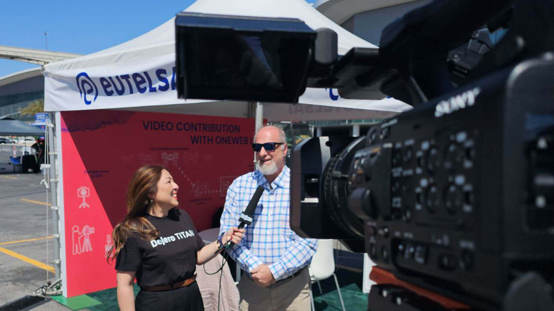 Ivy interviewing Jim Carroccia